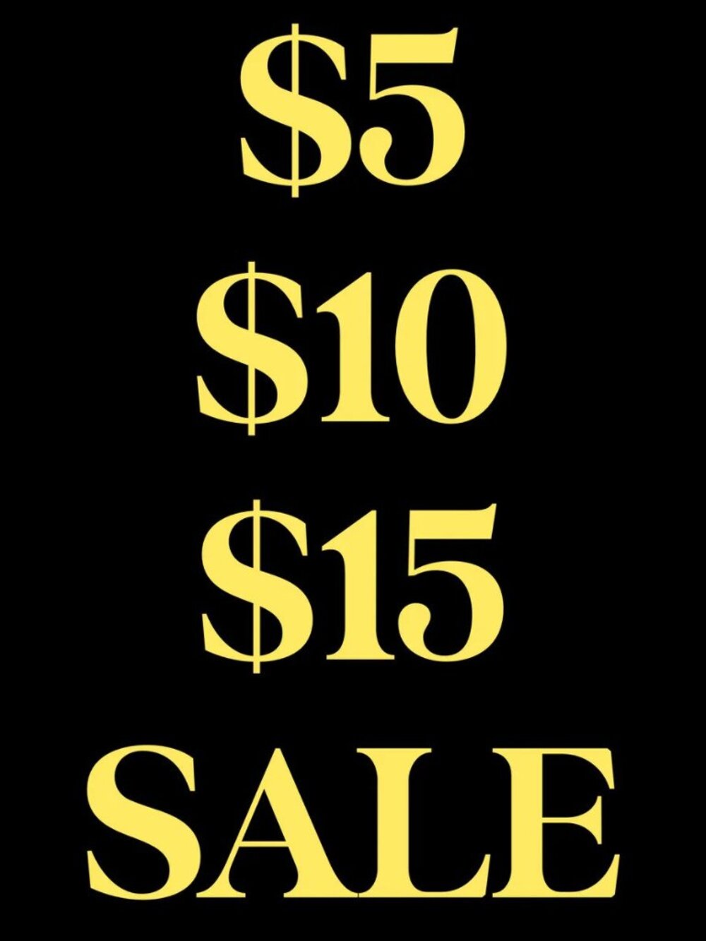 Many items reduced